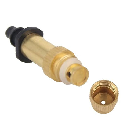 20 pcs Irrigation System Copper Nozzle Adjustable Spray Nozzle Garden Water Cooling System Irrigation Greenhouse Vegetables Lawn Watering Nozzle (Black Gold 04)