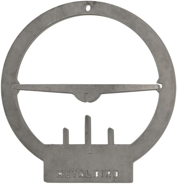 METALBIRD - Hanging Bird Feeder - Outdoor Tree Ornaments in Corten Steel - Metal Art Proudly Made in America