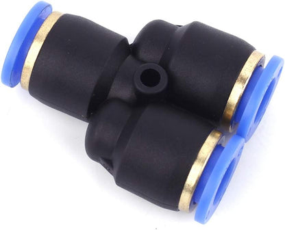 SNS SPY-6 6mm Tube OD Union Y Type Plastic Push to Quick Connect Tube Fitting(10 PCS)
