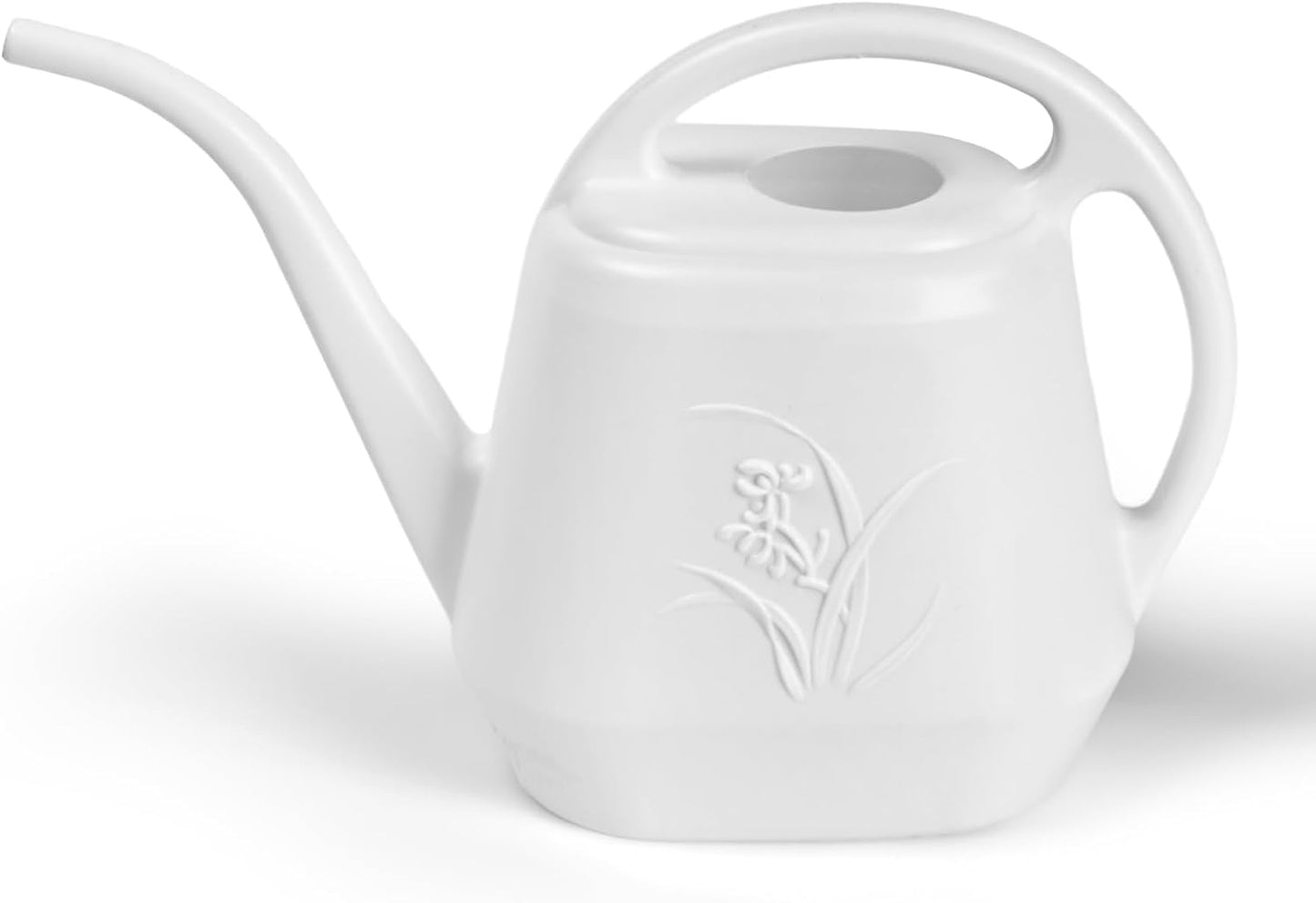 Plastic Watering Can - for Indoor and Outdoor Plant - 1 Gallon - White