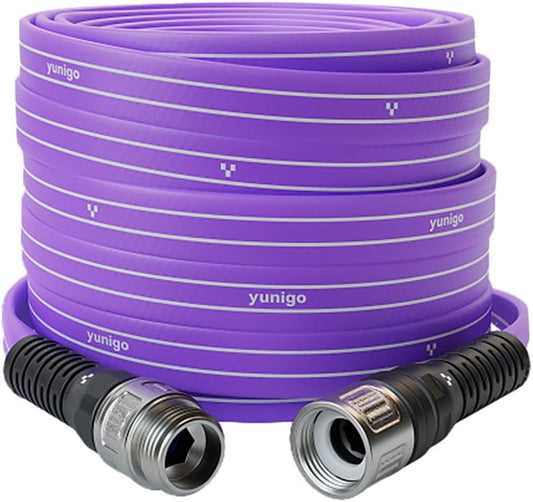 SERENITY Garden Hose 100ft, No-Kink, Lightweight, UV & Abrasion Resistant, Flat-to-Round Design, with 450 PSI burst pressure, Stylish Water Hose, Engineered for High-Performance Outdoor Use