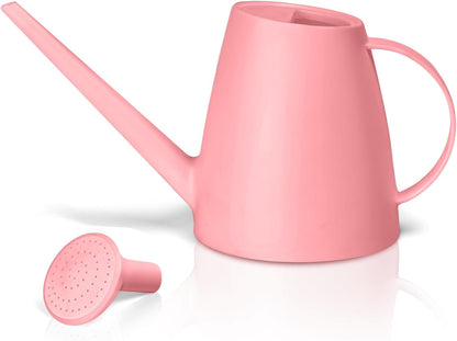 Plastic Watering Can - for Home Plant Garden - 1/2 Gallon - Pink