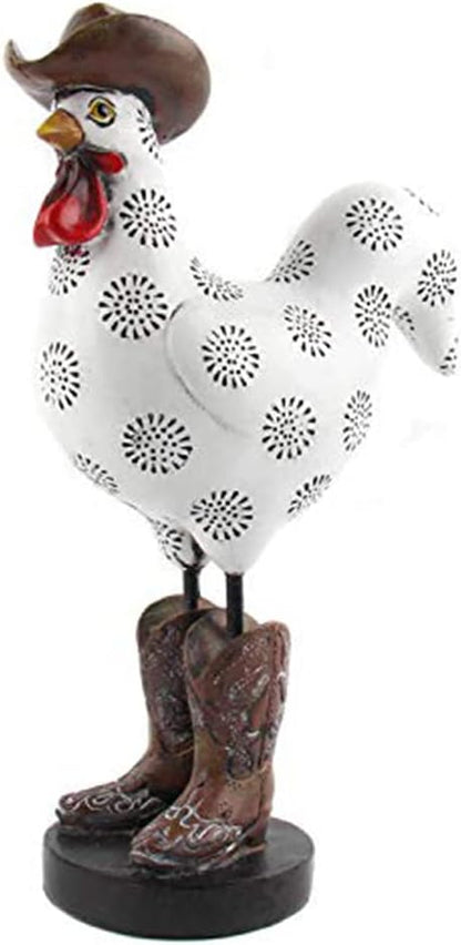 LIFFY Rooster Garden Statue Outdoor,Indoor Resin Home Decor Figurines Decorations,Farm Animals Statue Yard Decorative Ornaments Outside,for Balcony,Patio,Lawn