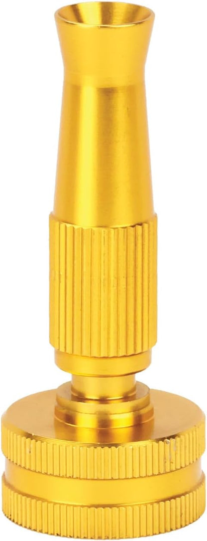 Melnor 97051AMZ XT Stainless Steel Garden Hose 5/8" x 50ft - Kink-Free - Lightweight - Rubberized Grips - Metal Twist Nozzle - Ultra Durable - Silver/Black