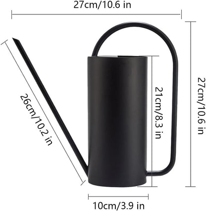 Watering Can for Indoor Plants, 50 oz/1.5L Stainless Steel Watering Can Pot with Long Spout, Garden Watering Cans with Comfortable Handle for Indoor House Plants Bonsai Flower Decorative