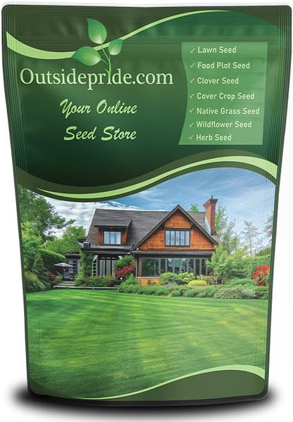 Outsidepride Midnight Kentucky Bluegrass Seed - 25 Lbs. Cold & Drought Tolerant, Sun-Loving Lawn Grass Seed, w/High Traffic Tolerance & Deep Root System, OptiGrowth Coated for Better Establishment