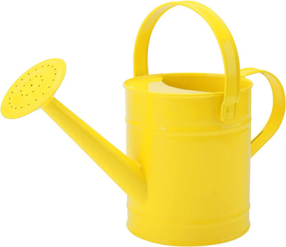 Finderomend Metal Watering Can 1.5L/51oz, Iron Art for Outdoor Plants, Yellow