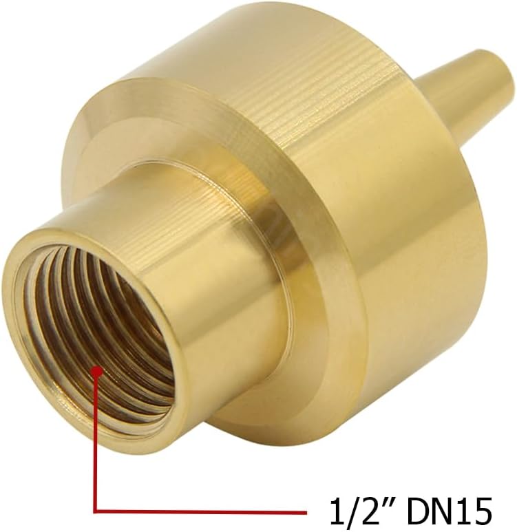 Hooshing Fountain Nozzle Heads 1/2" DN15 Brass Column Porous Dispersion Water Spray Nozzles Sprinkle Outdoor Garden Pond Pool