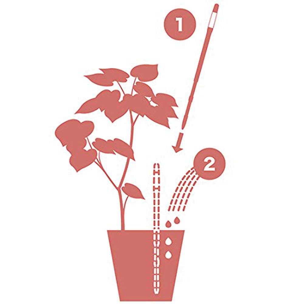 Sustee Aquameter Set of 2, Plant Moisture Sensor, (White, Medium, Refillable)