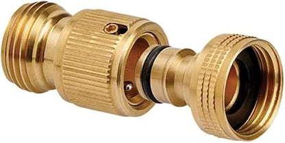 Underhill Quick Connect Solid Brass Connector 3/4-inch M/F GHT for Garden Water Hose, Fittings, Attachment, Parts, A-QC075