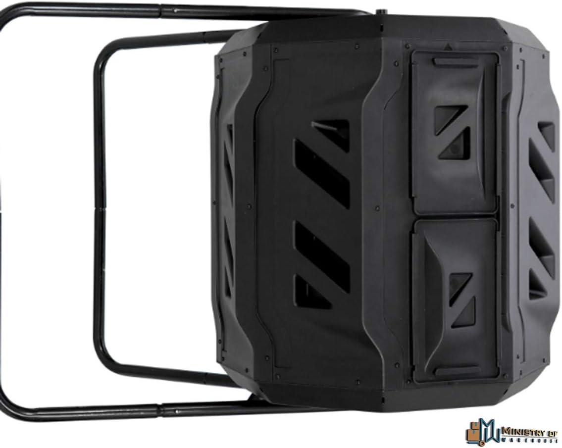 Composting Tumbler 43 Gallon Outdoor Gardening Large Compost Bin Dual Chambers