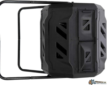 Composting Tumbler 43 Gallon Outdoor Gardening Large Compost Bin Dual Chambers