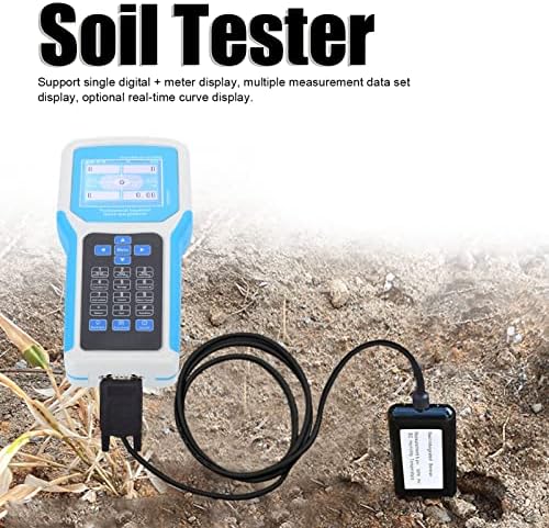 Soil Tester, 7 in 1 Large Digital Display Soil Test Kit with , Temperature, Conductivity, Nitrogen, and Test, Handheld Nutrient Plant Fertilizer Soil Meter Data Logging