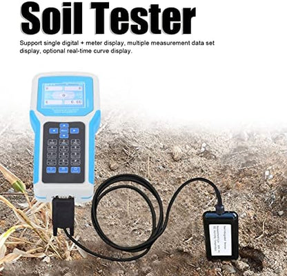 Soil Tester, 7 in 1 Large Digital Display Soil Test Kit with , Temperature, Conductivity, Nitrogen, and Test, Handheld Nutrient Plant Fertilizer Soil Meter Data Logging