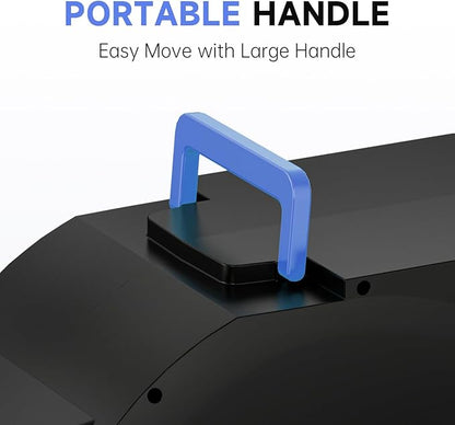 GARDENJOY Retractable Garden Hose Reel, 65 ft x 5/8 inch Heavy Duty Garden Hose with 180°Swivel Wall Mounted Bracket, 10 Pattern Sprayer Nozzle, Any Length Lock & Slow Return System