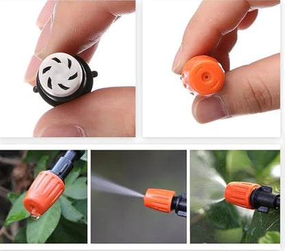 Drip Irrigation System, 164FT/50m Garden Irrigation System 1/4, Blank Distribution Tubing Watering Drip Kit Automatic Irrigation Equipment for Garden Greenhouse, Patio, Lawn