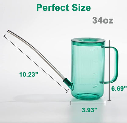 Indoor Plant Watering Can(34oz), Watering Can for Indoor Plants, Flowers, Succulents, with Plant Mister Spray Bottle(10oz)