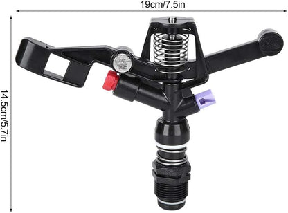 5PCS Garden Impulse Sprinkler Impact Sprinkler for Watering Irrigation, 3/4in DN20 Male Thread