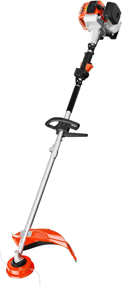 36cc Gas Trimmer Edger Mower, 3 in 1 Grade Weed Wacker, Powerful 2 Stroke Gas String Trimmer Yard Tool, Carb Compliant Lawn Equipment, Quick Start Grass Cutter