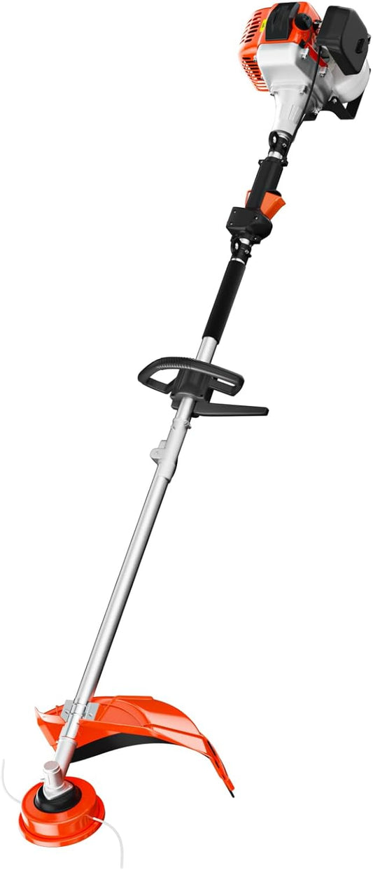 36cc Gas Trimmer Edger Mower, 3 in 1 Grade Weed Wacker, Powerful 2 Stroke Gas String Trimmer Yard Tool, Carb Compliant Lawn Equipment, Quick Start Grass Cutter