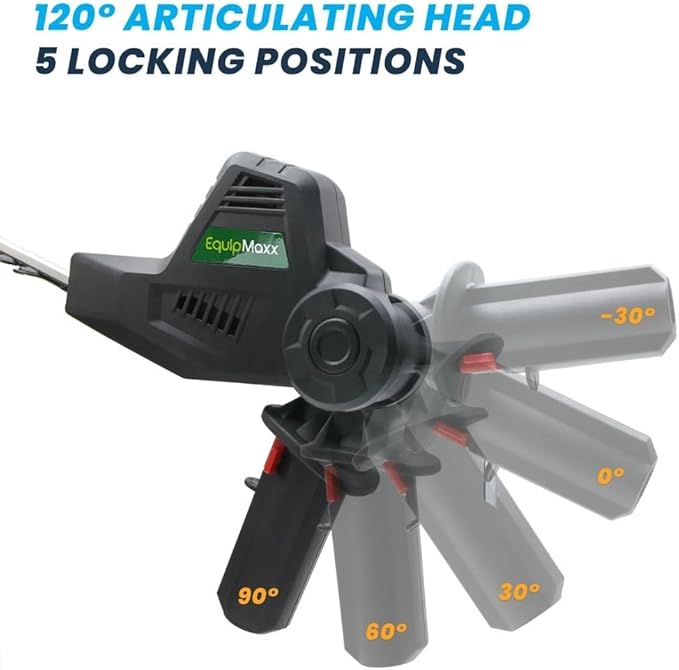 Long Reach 2 in 1 Electric (Corded) Pole Hedge Trimmer & Chainsaw, Telescopic Extension Pole Tool for Garden Pruning and Branch Cutting (Extends to 7 1/2 Feet)