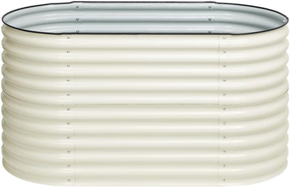 BPS 2-in-1 Metal Raised Garden Bed, 5.3x2.7 FT Galvanized Planter Raised Beds for Vegetables, Flowers 31'' Extra Tall