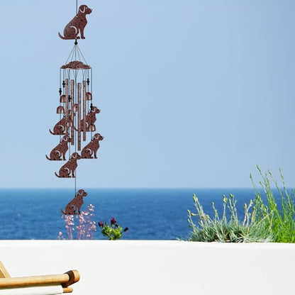 Dogs Wind Chimes Outdoor/Indoor Decoration - Dogs Wind Catcher, Music Wind Chimes, Dog Chimes, Blessing Wind Chime, Mobile Dog Wind Bells for Home, Balcony, Tree, Festival Garden Decor, Gifts for Mom