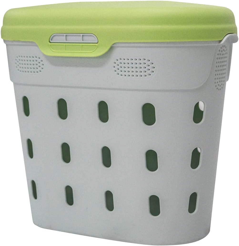 Vego Garden In-Ground Worm Composter Outdoor Farm Compost Bin 8 Gallons BPA-Free Composting System for Raised Garden Beds, Lime