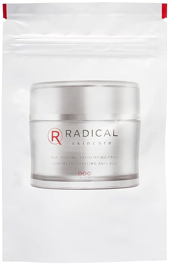 Radical Skincare Age Defying Exfoliating Pads Removes Dead Skin, Evens and Brightens Skin Tone for Radiant Glow | For All Skin Types Including Sensitive Skin | Paraben & Cruelty Free (15 Pads, 2 Pack)