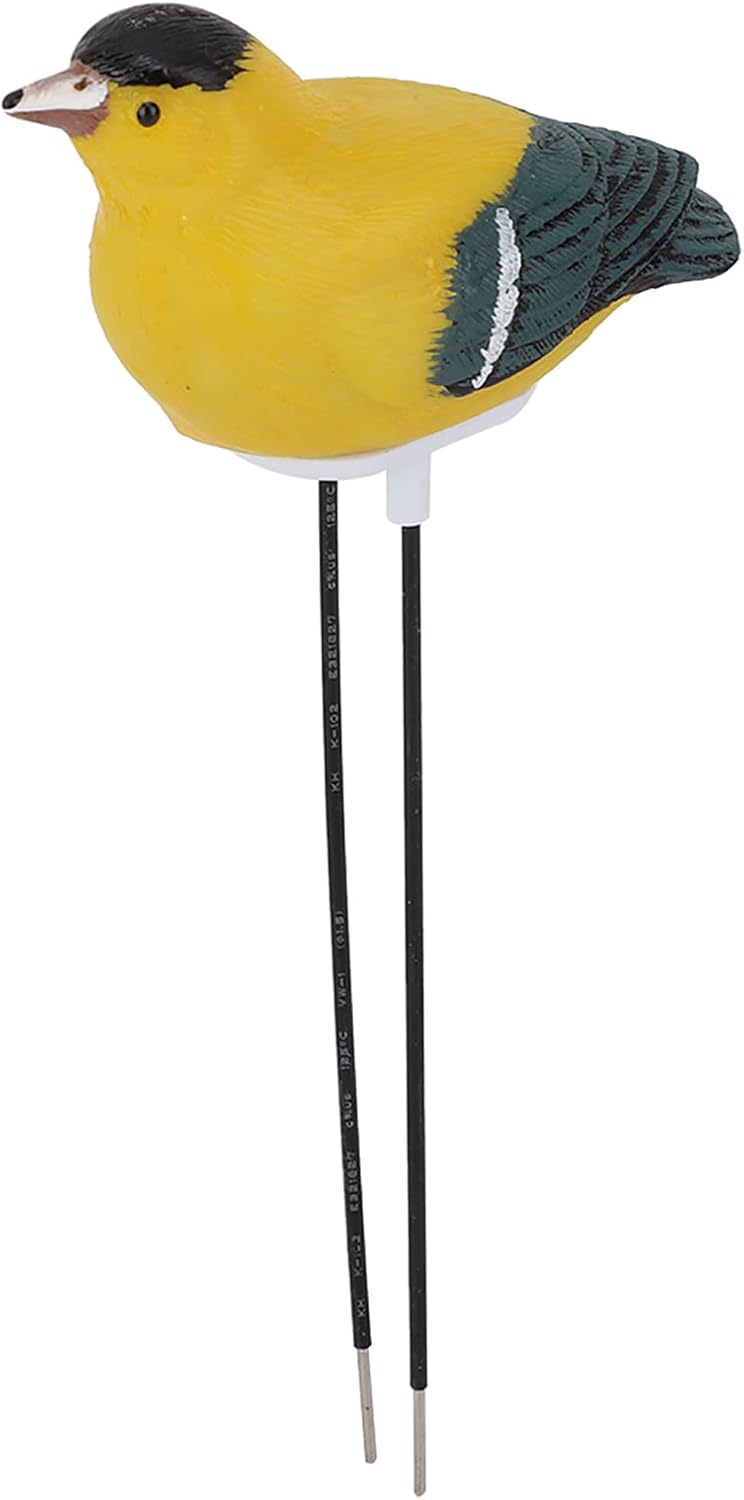 Haofy Bird Shape Soil Meter Plant Hygrometer Sensor with Water Warning Alert (Yellow)