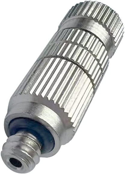 High Pressure Brass Nickel Plated Misting Nozzle for Outdoor Cooling Mist System, 0.5mm Ceramics Orifice, Anti-Drip Cleanable, 10pcs