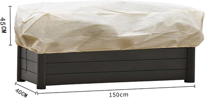 Plant Cover Freeze Protection, Winter Plant Covers, Plant Frost Cover, Tree Plant Freeze Protection Covers, Planter Plant Winter Frost Blanket with Zip Drawstring,2 Pack (59x17.7x15.7INCH)