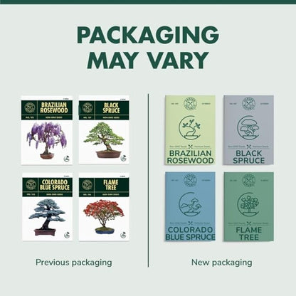 Garden Republic Bonsai Tree Kit - Mini Bonsai Seeds, 4 Types - Seed Starter Plant Growing Kit - Potting Soil Jute Bags Pruning Shears Scissor Tool Plant Markers - Gardening Gifts