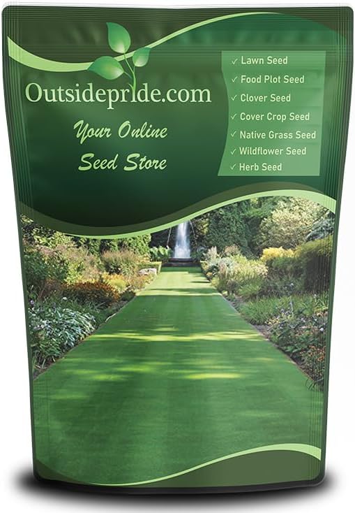 Outsidepride Legacy Fine Fescue Grass Seed Mix - 5 lbs. Shade & Sun Tolerant Blend of Hard Fescue, Chewings Fescue & Creeping Red Fescue with OptiGrowth Coating for Better Establishment