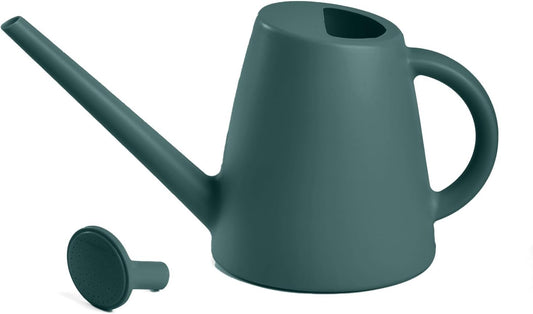 ZXJ Plant Watering Cans for Indoor and Outdoor Home Garden Plants - with Long Spout - Blackis Green - 1/2 Gallon