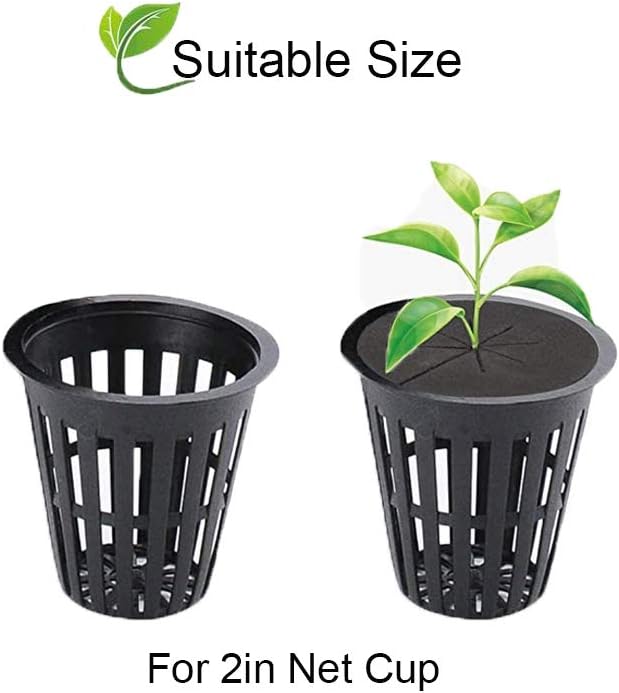 SUCOHANS 200 Pack Cloning Collars Inserts Premium Grade Foam, Cloner Collars, Better Than Neoprene for Hydroponics Plant Germination in DIY Cloner & Clone Machines, Fits 2 Inch Net Cups (Black)