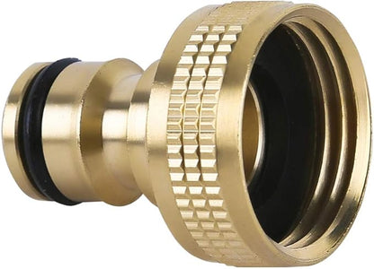 Garden Hose Quick Connector Water Hose Qucik Connect Garden Hose Connectors Brass Hose connectors Water Quick Connect Fittings 3/4" Inch GHT Solid Brass 6 Sets(6pcs Male Coupling 6pcs Female Nipple)
