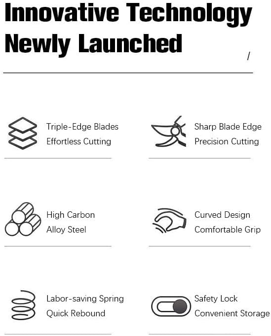 Astorn Premium Bypass Pruning Shears for Gardening - Heavy Duty, Ultra Sharp Garden Shears w/Ergonomic Soft Grip Handle - Made with High-Grade Carbon Steel - Ideal for Cutting, Gardening & Trimming