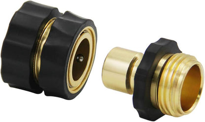 Twinkle Star 3/4 Inch Garden Hose Fitting Quick Connector Male and Female Set, 4 Set, Garden Hose Adapter, Quick Connect Hose Fittings, Garden Hose Connector, Hose Attachment