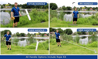 WeedRipper Aquatic Weed Puller for Lake & Pond Sea Weed (11 FT Handle)