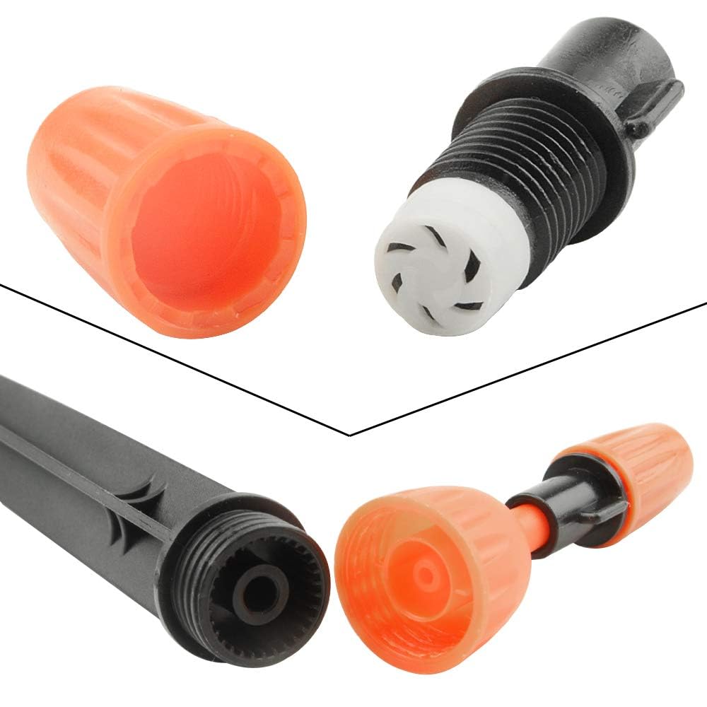 XINGYHENG 50Pcs(25Pairs) 360 Degree Adjustable Misting Drippers Atomizing Connector Spray Misting Dripped Closed Integral Emitter Nozzle Sprinkler Irrigation System