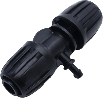 20 PCS Barbed Tee Irrigation Fittings 1/2 Inch to 1/4 Inch Drip-proof Fitting for Irrigation Pipe (1/2 inch to 1/4 inch Barbed Tee)