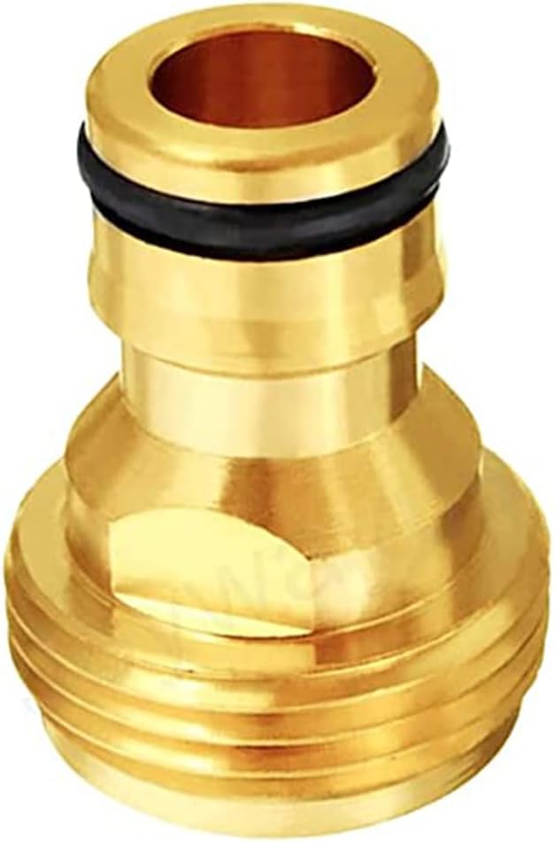 Joywayus 3/4” GHT Male Garden Hose Quick Connect Adapter Brass Connect Fitting（Pack of 4）