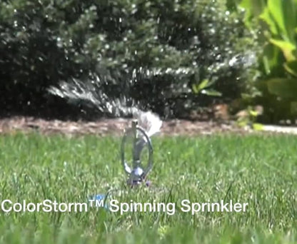 Dramm 15075 ColorStorm Spinning Sprinkler, Blue
