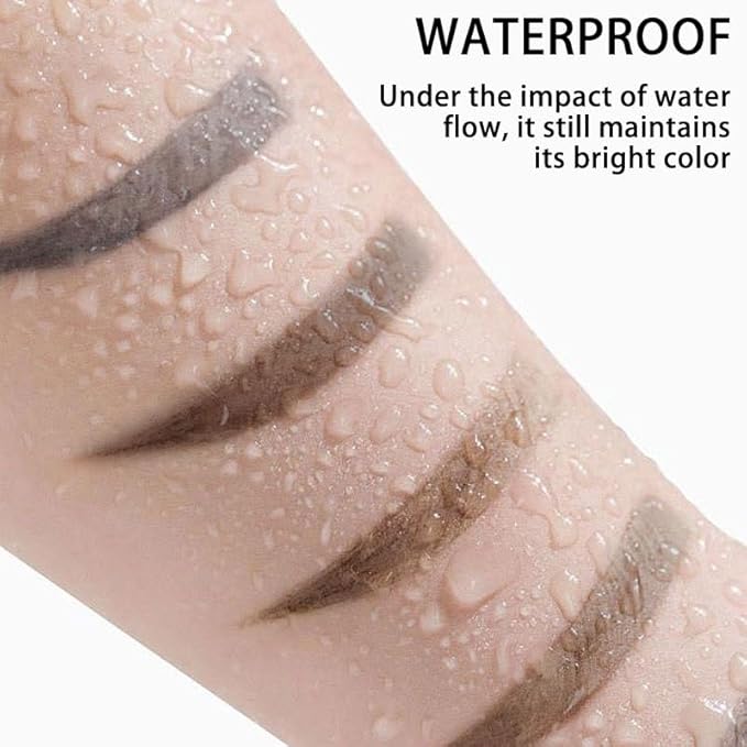 2pcs Dark Brown Tattoo Eyebrow Tint Gel, Waterproof & Transfer-proof Eye Brow Peel Off Stain for Fuller Brows, Suitable for All Skin Types (Brown, 2Pcs)