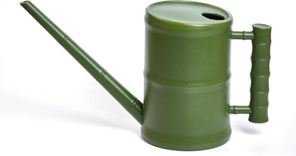 ZXJ Watering Can for Outdoor Indoor Plants - Small Plastic Home Garden - with Long Spout - Green - 64 Oz - 1/2 Gallon