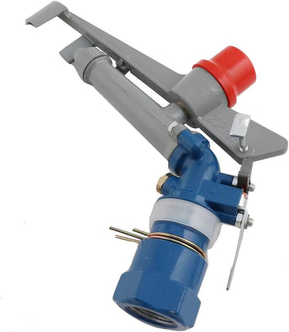 1'' Agriculture Irrigation Spray Gun Sprinkler Large-Area Irrigation Spray Gun Garden Farm Watering Sprinkler 360° Adjustable Watering for Farms, Orchards, Tea Gardens, Forestry