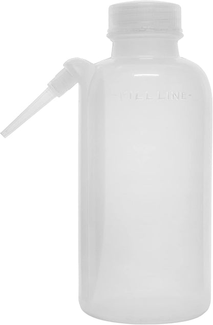EISCO Wash Bottle, 500ml - Polyethylene - Translucent, Unbreakable - Screw Cap with Down Spout for Dispensing Liquid Labs
