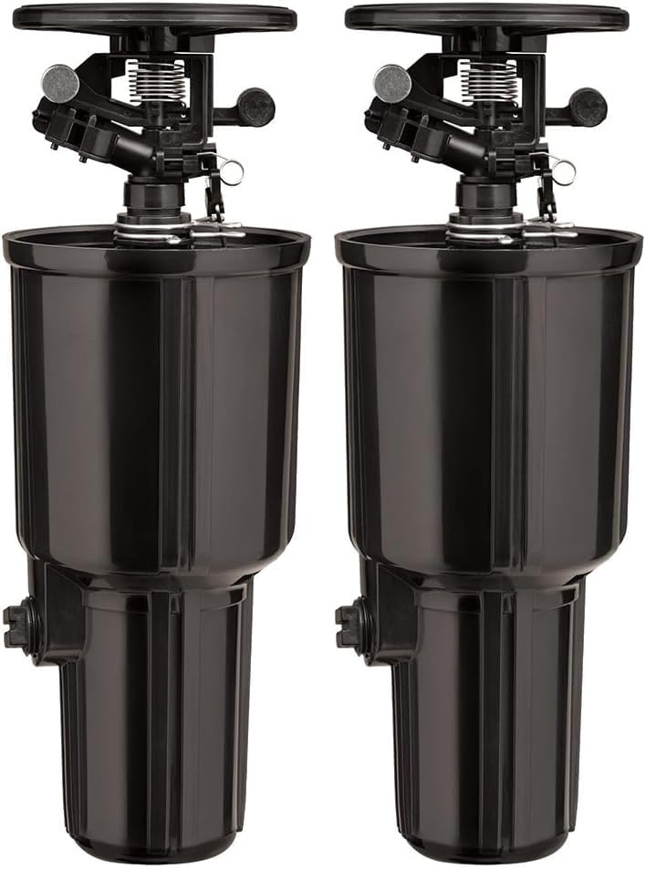Orbit 55200 Pulse Pop-Up Impact Sprinkler Head,Black (Pack of 2)