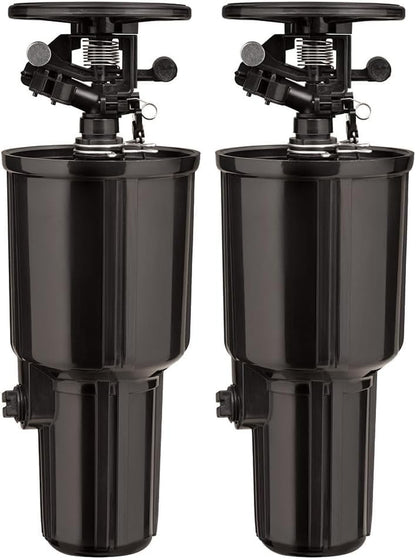 Orbit 55200 Pulse Pop-Up Impact Sprinkler Head,Black (Pack of 2)